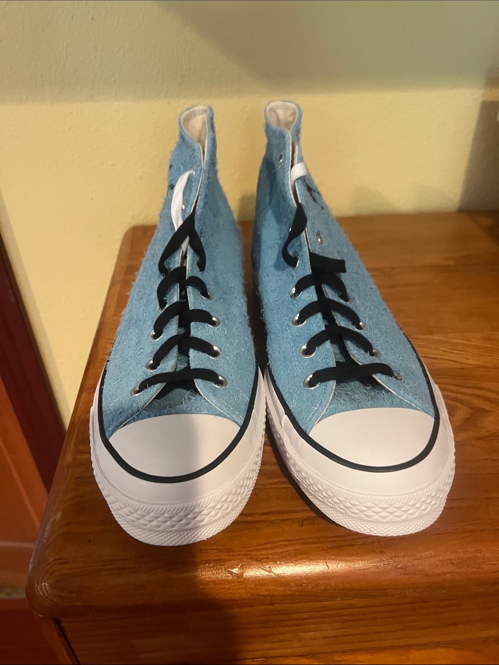Converse Blue High-Top Sneakers with Black Laces